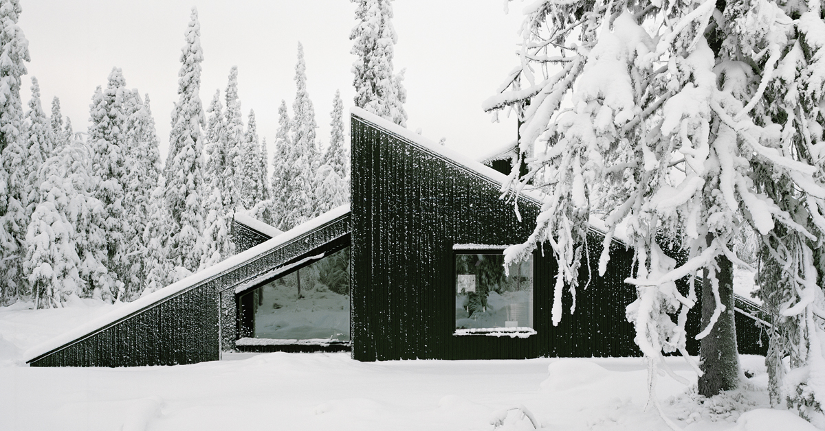  Un refuge caché dans la forêt en Norvège  